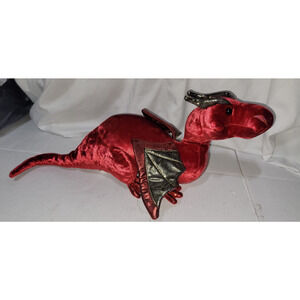 Ruby the Red Dragon Animal Douglas Cuddle Toys plush stuffed gold tones